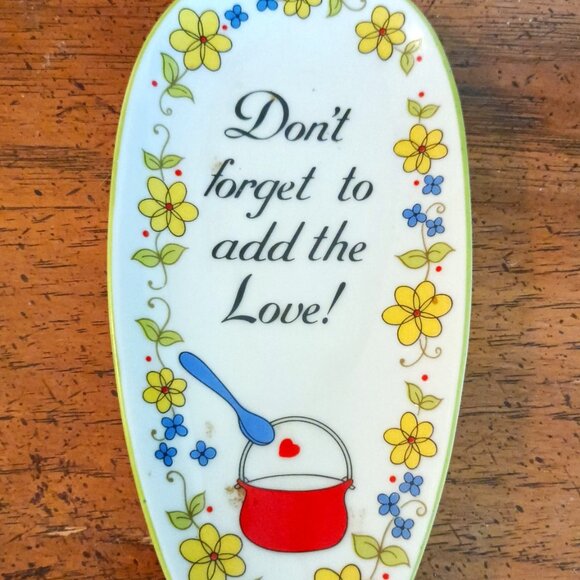 Vintage Josef Originals Lorrie Design Porcelain Spoon Rest - Picture 1 of 4